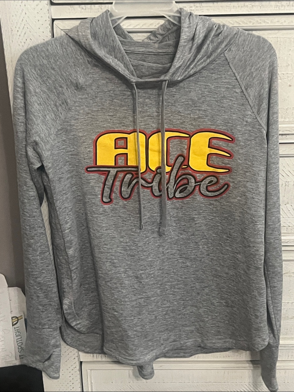 Pennant Sports ‘ACE’ logo Gray Hooded Sweatshirt Women’s